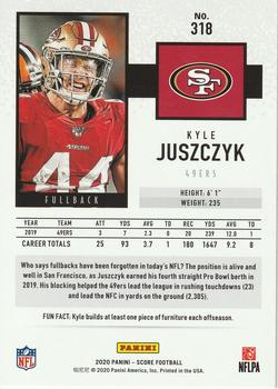 2020 Score - Red #318 Kyle Juszczyk Back