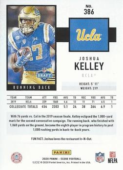 2020 Score - Red #386 Joshua Kelley Back
