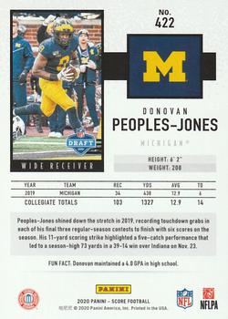 2020 Score - Scorecard #422 Donovan Peoples-Jones Back