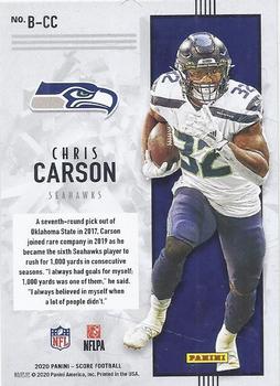2020 Score - Breakthrough #B-CC Chris Carson Back