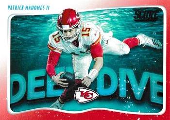 2020 Score - Deep Dive Red #DD-PM Patrick Mahomes II Front