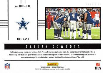 2020 Score - Huddle Up Gold #HDL-DAL Dallas Cowboys Back