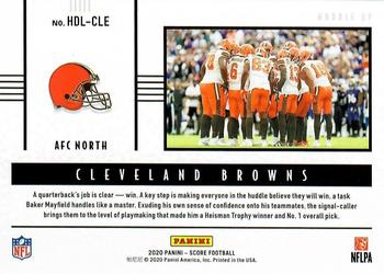 2020 Score - Huddle Up Red #HDL-CLE Cleveland Browns Back
