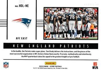 2020 Score - Huddle Up Red #HDL-NE New England Patriots Back