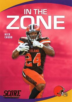2020 Score - In the Zone Gold #IZ-NC Nick Chubb Front