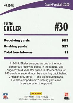 2020 Score - In the Zone Purple #IZ-AE Austin Ekeler Back
