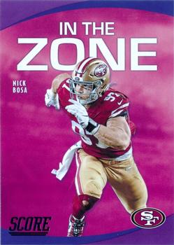 2020 Score - In the Zone Purple #IZ-NB Nick Bosa Front