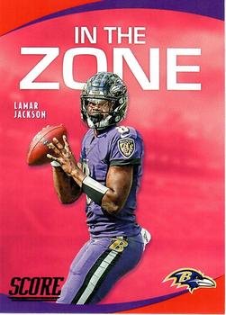 2020 Score - In the Zone Red #IZ-LJ Lamar Jackson Front