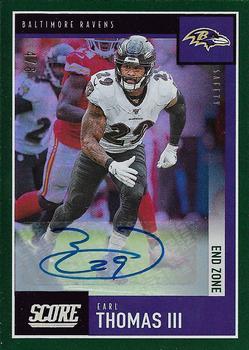 2020 Score - Signatures End Zone #48 Earl Thomas III Front