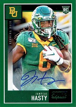 2020 Score - Signatures Green #383 Jamycal Hasty Front
