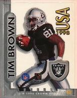 1998 Crown Pro Stamps #32 Tim Brown Front