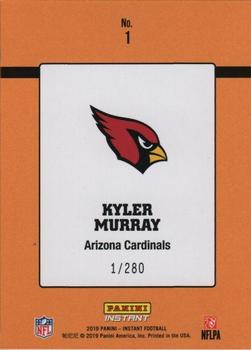 2019 Panini Instant NFL - Rated Rookie Retro #1 Kyler Murray Back