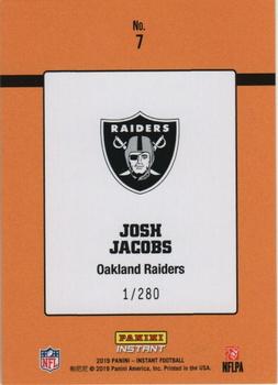 2019 Panini Instant NFL - Rated Rookie Retro #7 Josh Jacobs Back