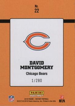 2019 Panini Instant NFL - Rated Rookie Retro #22 David Montgomery Back