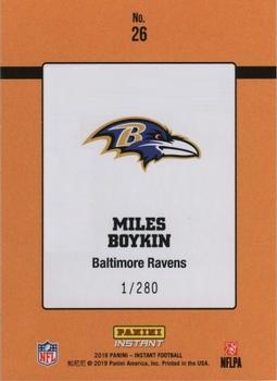 2019 Panini Instant NFL - Rated Rookie Retro #26 Miles Boykin Back