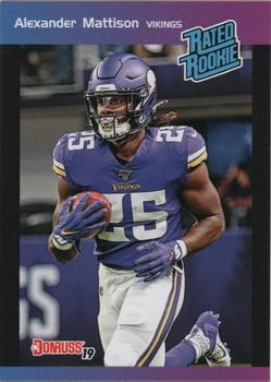 2019 Panini Instant NFL - Rated Rookie Retro #28 Alexander Mattison Front