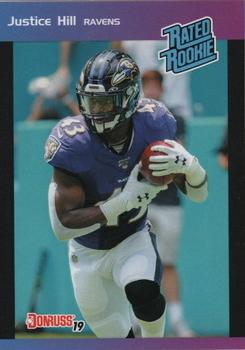 2019 Panini Instant NFL - Rated Rookie Retro #32 Justice Hill Front