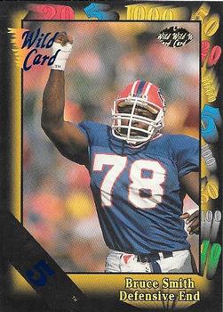 1991 Wild Card - NFL Experience Exchange 5 Stripe #126G Bruce Smith Front