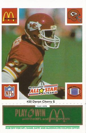 1986 McDonald's All-Star Team - Full Game Pieces: Week 4 Green Tab #NNO Deron Cherry Front