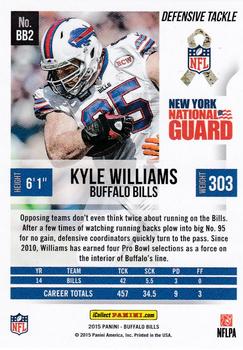 2015 Score Buffalo Bills #BB2 Kyle Williams Back