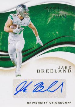 2020 Panini Immaculate Collection Collegiate #70 Jake Breeland Front