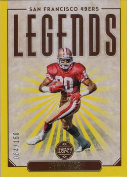 2020 Panini Legacy - Yellow #124 Jerry Rice Front