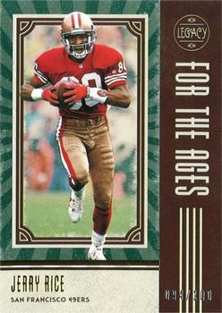 2020 Panini Legacy - For the Ages Green #FTA-JR Jerry Rice Front