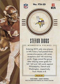 2020 Panini Legacy - For the Ages Green #FTA-SD Stefon Diggs Back