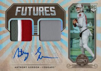 2020 Panini Legacy - Futures Dual Patch Autographs Silver #FD-AG Anthony Gordon Front