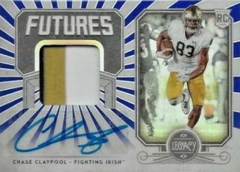 2020 Panini Legacy - Futures Patch Autographs Sapphire #FP-CC Chase Claypool Front