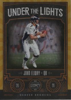 2020 Panini Legacy - Under the Lights Gold #UL-JE John Elway Front