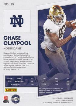 2020 Panini Chronicles Draft Picks - Absolute Rookies Spectrum #15 Chase Claypool Back