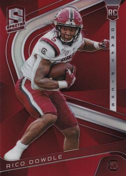 2020 Panini Chronicles Draft Picks - Spectra Draft Picks Red #25 Rico Dowdle Front