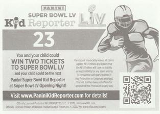 2020 Panini Sticker & Card Collection #23 Super Bowl LIV Back