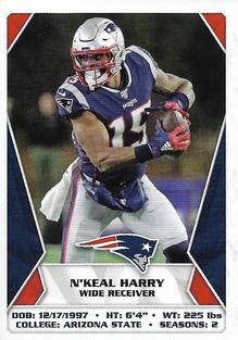 2020 Panini Sticker & Card Collection #78 N'Keal Harry Front