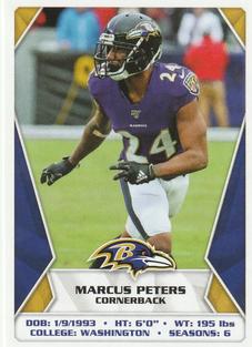 2020 Panini Sticker & Card Collection #114 Marcus Peters Front