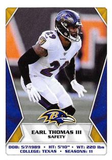 2020 Panini Sticker & Card Collection #115 Earl Thomas III Front