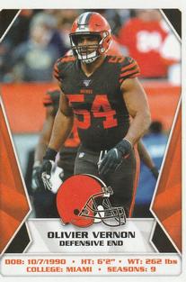 2020 Panini Sticker & Card Collection #144 Olivier Vernon Front