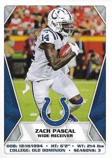 2020 Panini Sticker & Card Collection #189 Zach Pascal Front