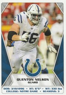 2020 Panini Sticker & Card Collection #192 Quenton Nelson Front