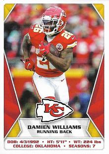 2020 Panini Sticker & Card Collection #250 Damien Williams Front