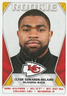 2020 Panini Sticker & Card Collection #251 Clyde Edwards-Helaire Front