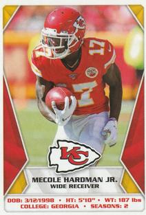 2020 Panini Sticker & Card Collection #252 Mecole Hardman Jr. Front