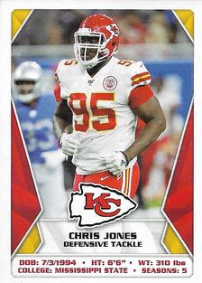 2020 Panini Sticker & Card Collection #256 Chris Jones Front