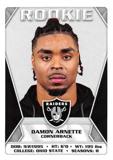2020 Panini Sticker & Card Collection #276 Damon Arnette Front