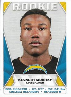 2020 Panini Sticker & Card Collection #291 Kenneth Murray Front