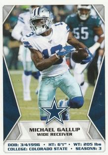 2020 Panini Sticker & Card Collection #302 Michael Gallup Front