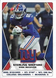 2020 Panini Sticker & Card Collection #315 Sterling Shepard Front