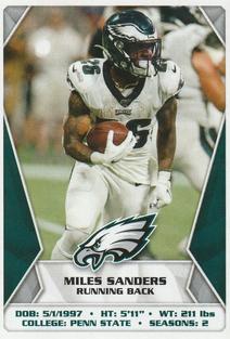 2020 Panini Sticker & Card Collection #331 Miles Sanders Front