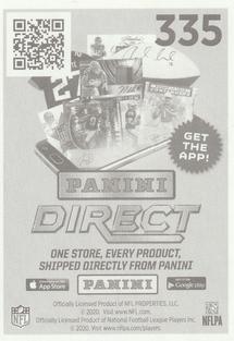 2020 Panini Sticker & Card Collection #335 Zach Ertz Back